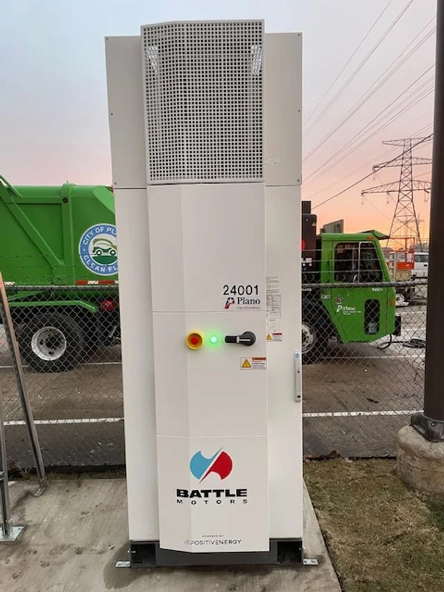 City of Plano electric refuse truck charging deployment