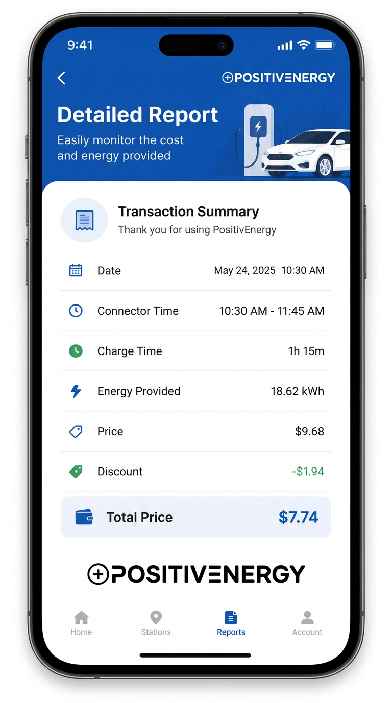 Detailed Report screen
